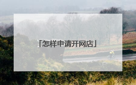 怎样申请开网店