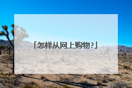怎样从网上购物?