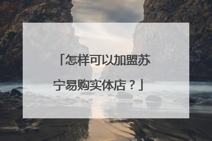 怎样可以加盟苏宁易购实体店?