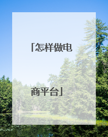 怎样做电商平台