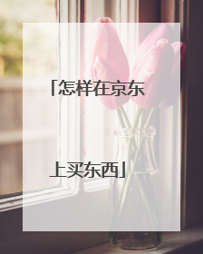 怎样在京东上买东西