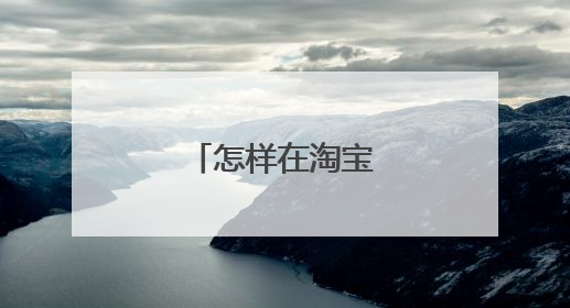 怎样在淘宝上买东西？