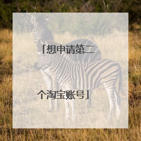 想申请第二个淘宝账号