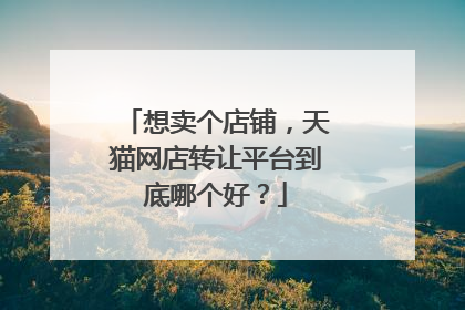 想卖个店铺,天猫网店转让平台到底哪个好?