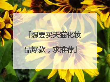 想要买天猫化妆品爆款,求推荐