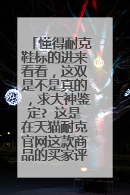 懂得耐克鞋标的进来看看,这双是不是真的,求大神鉴定? 这是在天猫耐克官网这款商品的买家评论里面看
