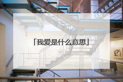 我爱是什么意思