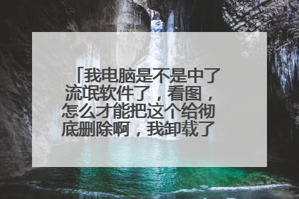 我电脑是不是中了流氓软件了,看图,怎么才能把这个给彻底删除啊,我卸载了,它就会自动安装