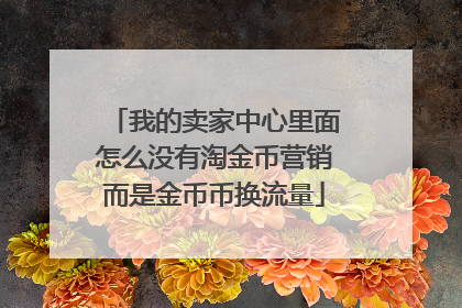 我的卖家中心里面怎么没有淘金币营销而是金币币换流量