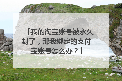 我的淘宝账号被永久封了,那我绑定的支付宝账号怎么办?