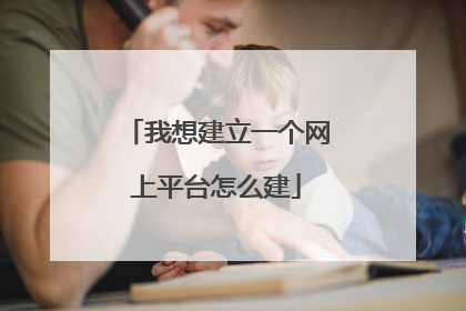 我想建立一个网上平台怎么建