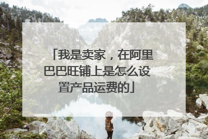 我是卖家，在阿里巴巴旺铺上是怎么设置产品运费的