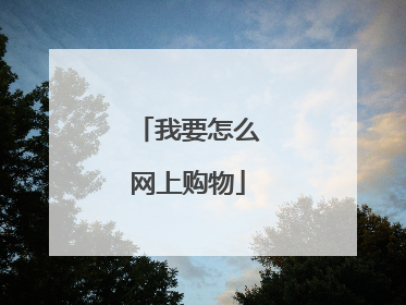 我要怎么网上购物