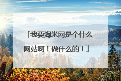 我要淘米网是个什么网站啊!做什么的!