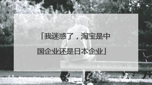 我迷惑了,淘宝是中国企业还是日本企业