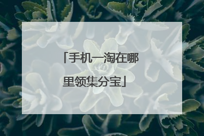 手机一淘在哪里领集分宝
