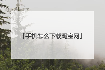 手机怎么下载淘宝网