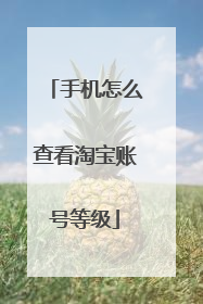 手机怎么查看淘宝账号等级