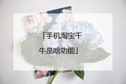 手机淘宝千牛是啥功能