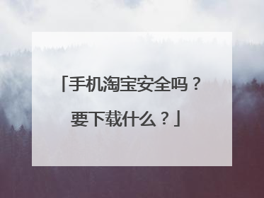 手机淘宝安全吗? 要下载什么?