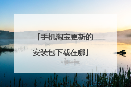 手机淘宝更新的安装包下载在哪