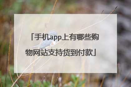 手机app上有哪些购物网站支持货到付款