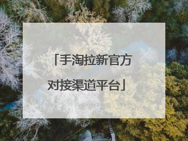 手淘拉新官方对接渠道平台