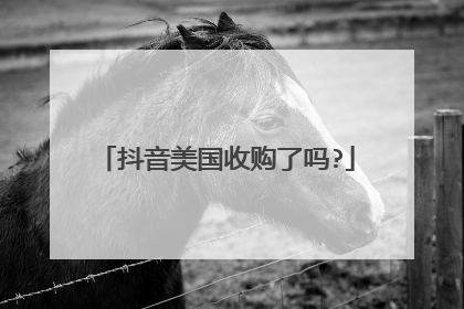 抖音美国收购了吗?