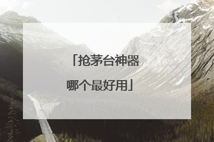 抢茅台神器哪个最好用