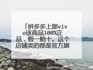 拼多多上那vivo该商品100%正品,假一赔十。这个店铺卖的都是官方旗舰店正品吗?