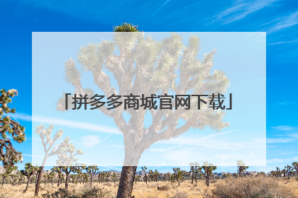 拼多多商城官网下载