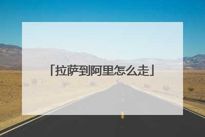 拉萨到阿里怎么走