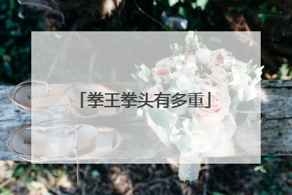 拳王拳头有多重