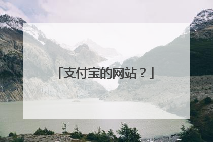 支付宝的网站?