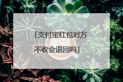 支付宝红包对方不收会退回吗