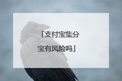 支付宝集分宝有风险吗