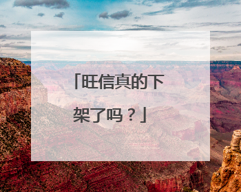 旺信真的下架了吗?