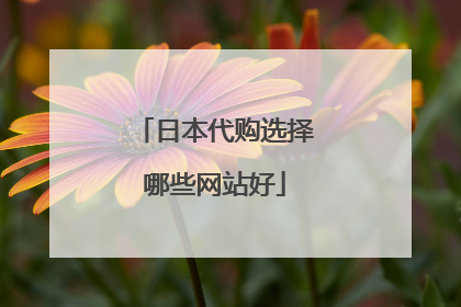 日本代购选择哪些网站好