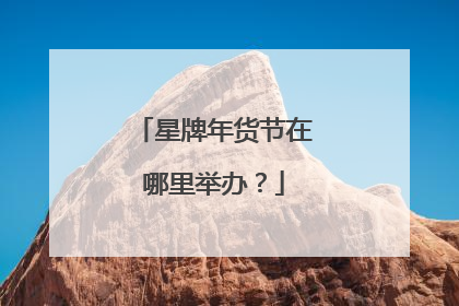 星牌年货节在哪里举办？
