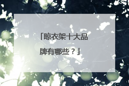 晾衣架十大品牌有哪些?