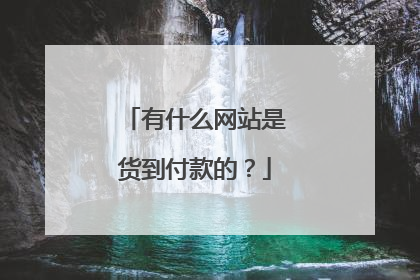 有什么网站是货到付款的?