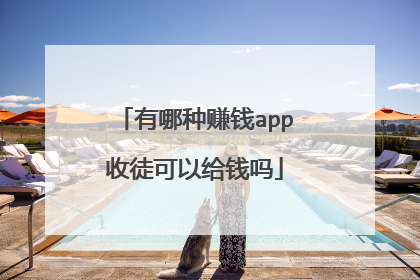 有哪种赚钱app收徒可以给钱吗