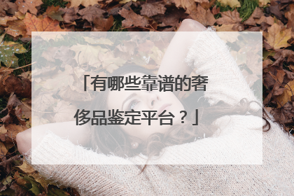 有哪些靠谱的奢侈品鉴定平台?