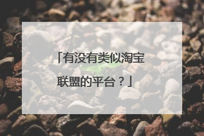 有没有类似淘宝联盟的平台?