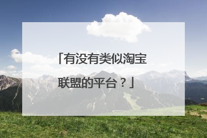 有没有类似淘宝联盟的平台?