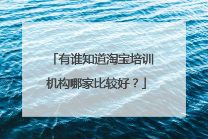 有谁知道淘宝培训机构哪家比较好?