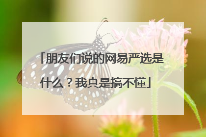 朋友们说的网易严选是什么?我真是搞不懂