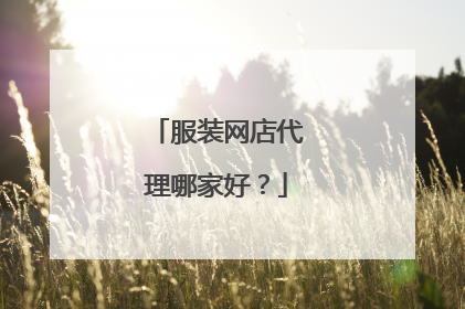 服装网店代理哪家好?