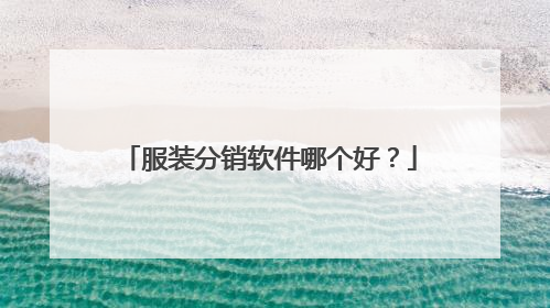 服装分销软件哪个好?