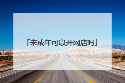 未成年可以开网店吗